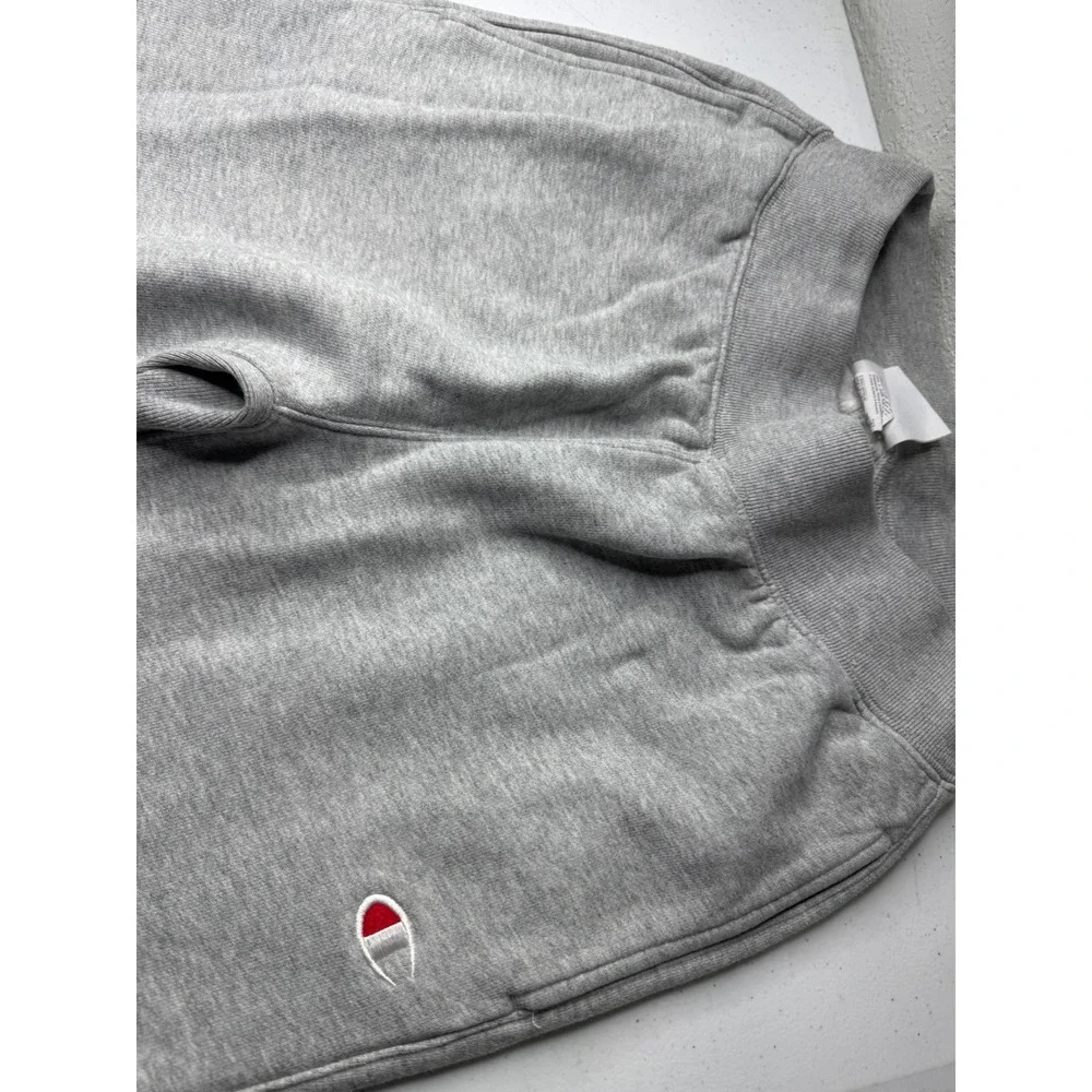Champion Reverse Weave Joggers Mens Small Heather Gray Fleece Sweatpants Logo